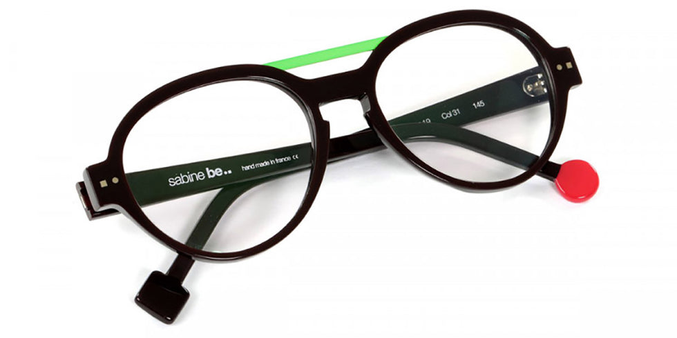 Sabine Be® Be Hype - Shiny Dark Choco Brown / Polished Palladium Eyeglasses