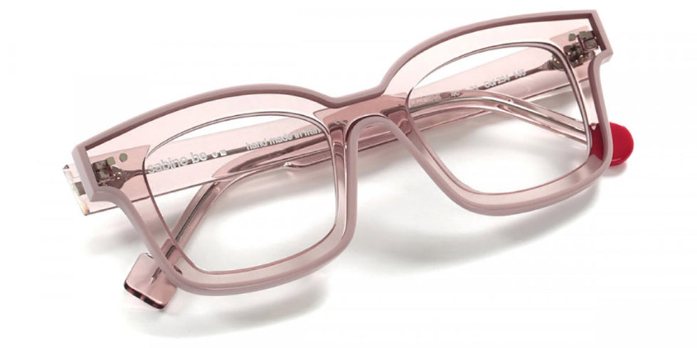 Sabine Be® Be Idol Line - Shiny Translucent Powdery Pink / Shiny Solid Powdery Pink Eyeglasses
