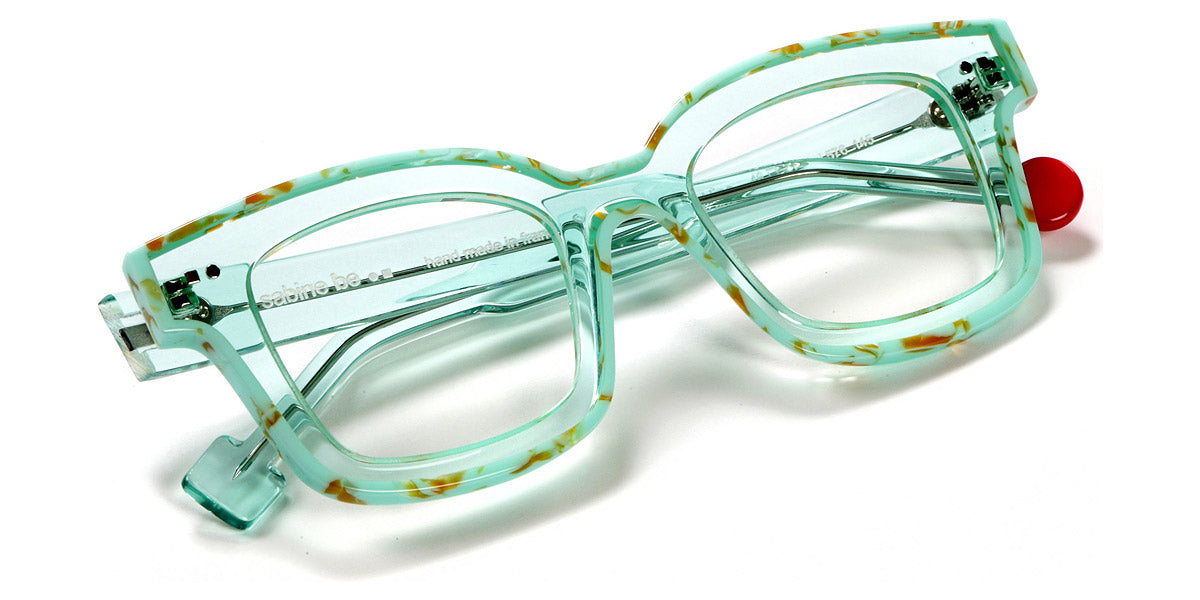 Sabine Be® Be Idol Line SB Be Idol Line 576 46 - Shiny Translucent Turquoise / Shiny Marbled Turquoise Eyeglasses