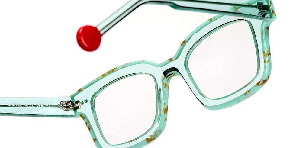 Sabine Be® Be Idol Line SB Be Idol Line 576 46 - Shiny Translucent Turquoise / Shiny Marbled Turquoise Eyeglasses