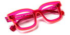Sabine Be® Be Idol Line SB Be Idol Line 581 46 - Shiny Translucent Raspberry / Shiny Neon Miami Orange Eyeglasses