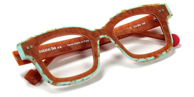 Sabine Be® Be Idol Line SB Be Idol Line 583 46 - Matt Marbled Rust / Matt Marbled Turquoise Eyeglasses