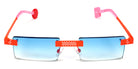 Sabine Be® Be King Pierced Sun SB Be King Pierced Sun 124 52 - Satin Neon Orange Sunglasses