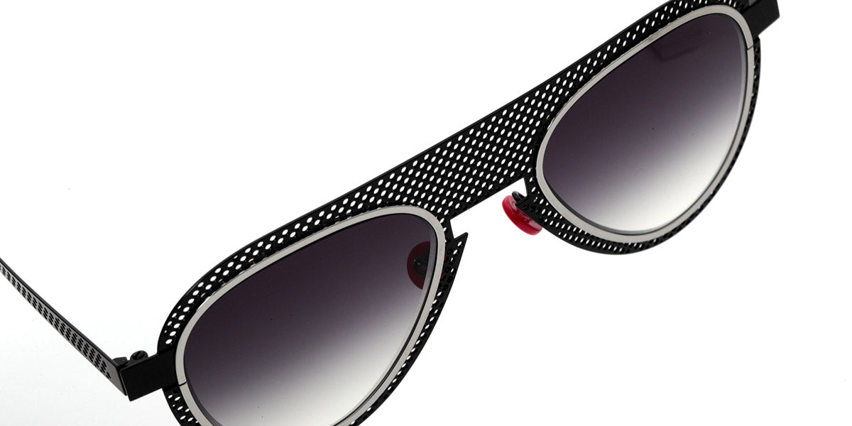 Sabine Be® Be Legend Hole Sun SB Be Legend Hole Sun black11 51 - Black Lacquered Perforated / Polished Ruthenium Sunglasses