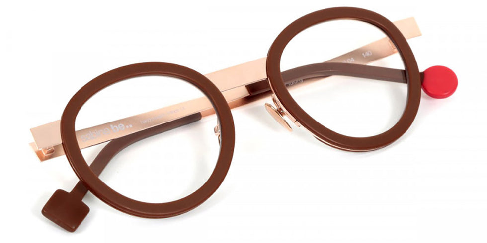 Sabine Be® Be Lucky - Matte Brown / Polished Rose Gold Eyeglasses
