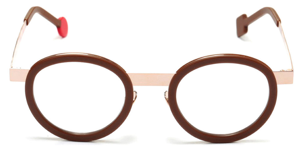 Sabine Be® Be Lucky - Matte Brown / Polished Rose Gold Eyeglasses