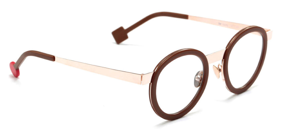 Sabine Be® Be Lucky - Matte Brown / Polished Rose Gold Eyeglasses