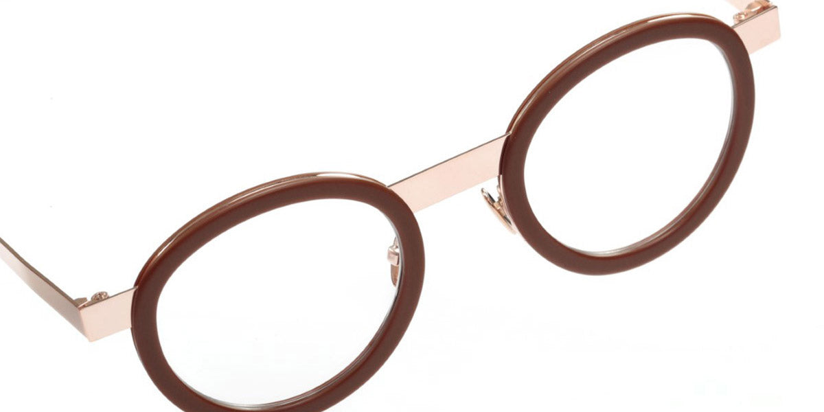 Sabine Be® Be Lucky - Matte Brown / Polished Rose Gold Eyeglasses