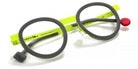 Sabine Be® Be Lucky - Matte Solid Grey / Satin Neon Yellow Eyeglasses