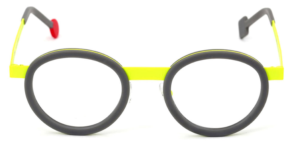 Sabine Be® Be Lucky - Matte Solid Grey / Satin Neon Yellow Eyeglasses