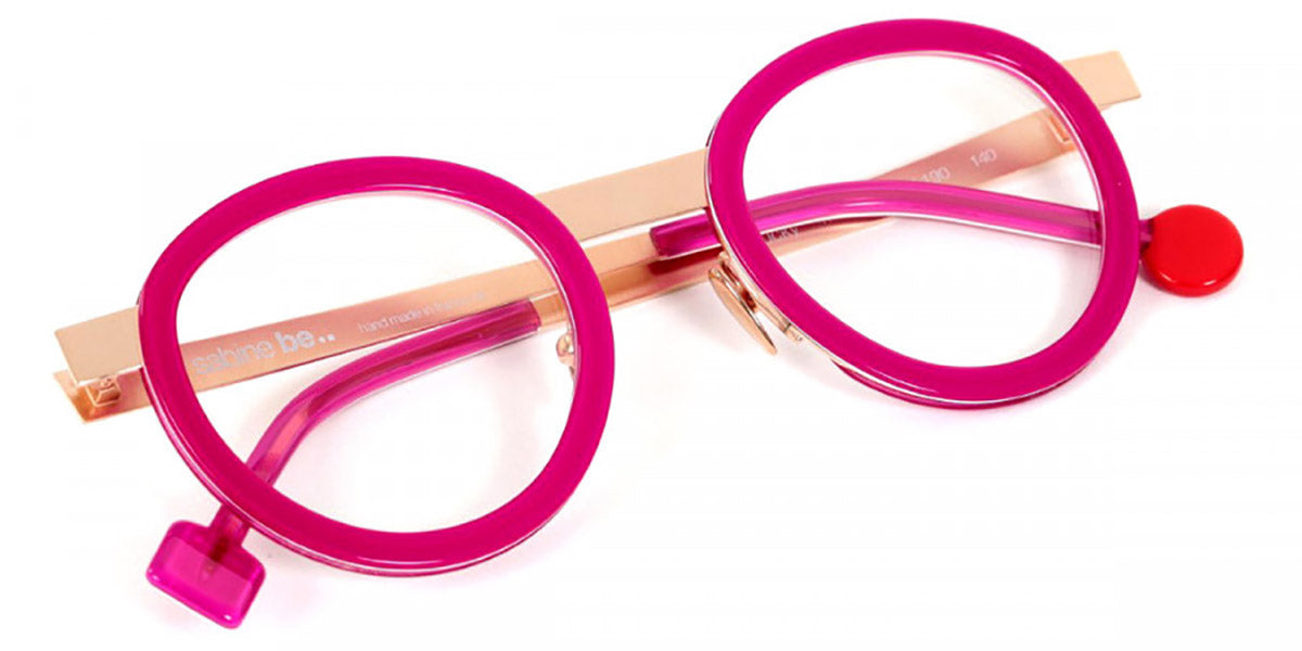 Sabine Be® Be Lucky - Shiny Fushia Pink/ Polished Rose Gold Eyeglasses