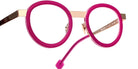 Sabine Be® Be Lucky - Shiny Fushia Pink/ Polished Rose Gold Eyeglasses