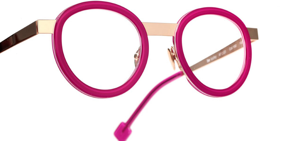Sabine Be® Be Lucky - Shiny Fushia Pink/ Polished Rose Gold Eyeglasses