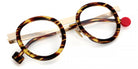 Sabine Be® Be Lucky - Shiny Veined Tortoise / Polished Pale Gold Eyeglasses