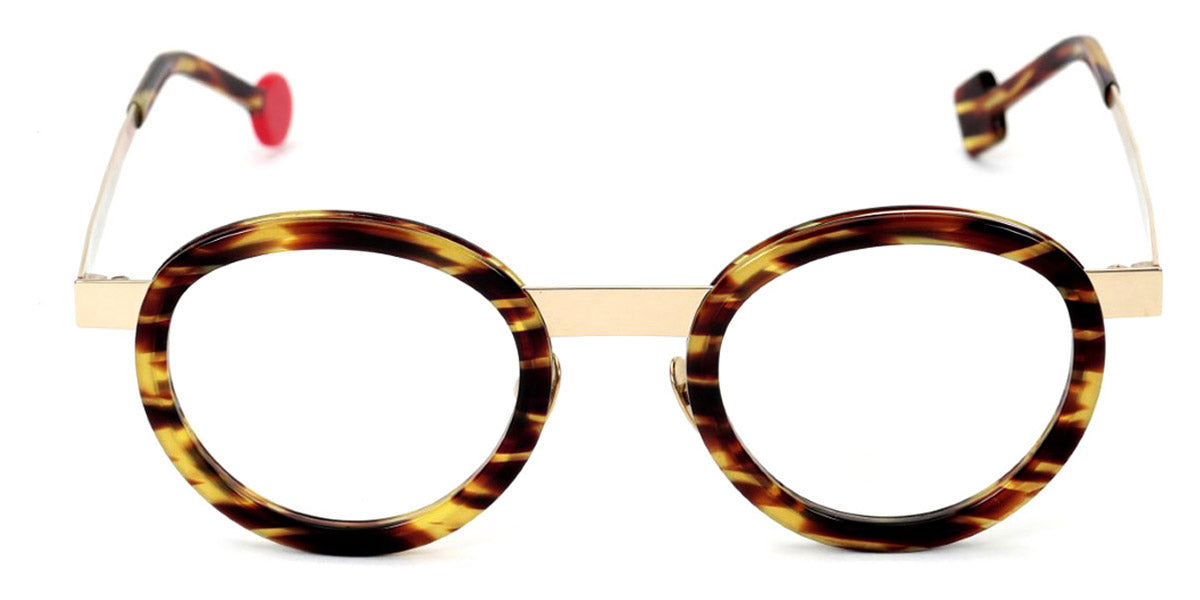 Sabine Be® Be Lucky - Shiny Veined Tortoise / Polished Pale Gold Eyeglasses