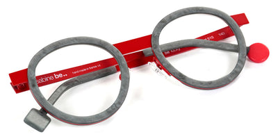 Sabine Be® Be Lucky SB Be Lucky 515 47 - Matt Marble Mouse Gray / Satin Red Eyeglasses