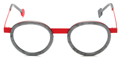 Sabine Be® Be Lucky SB Be Lucky 515 47 - Matt Marble Mouse Gray / Satin Red Eyeglasses