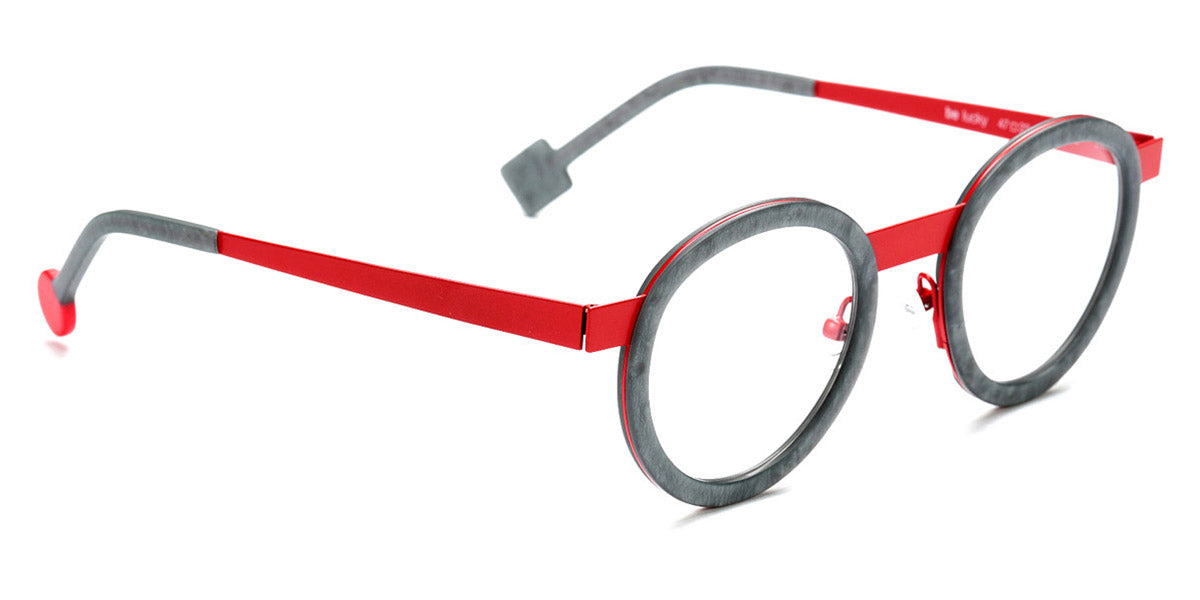 Sabine Be® Be Lucky SB Be Lucky 515 47 - Matt Marble Mouse Gray / Satin Red Eyeglasses
