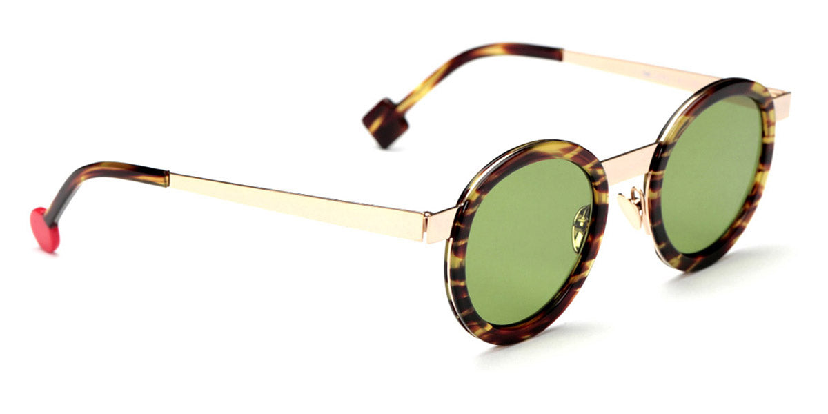 Sabine Be® Be Lucky Sun SB Be Lucky Sun 26 47 - Shiny Veined Tortoise / Polished Pale Gold Sunglasses