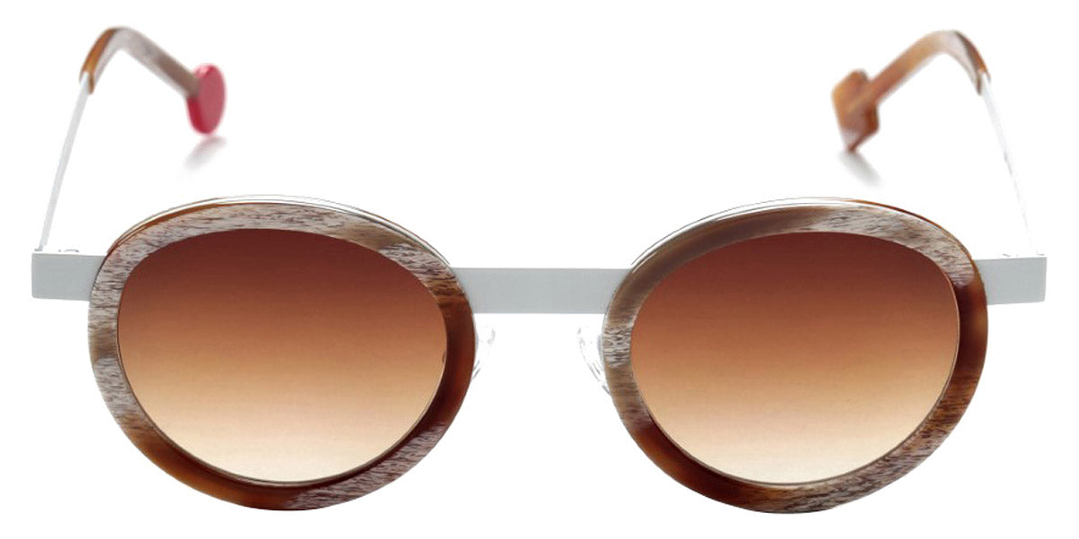 Sabine Be® Be Lucky Sun SB Be Lucky Sun 349 47 - Shiny Vintage Horn / Satin White Sunglasses