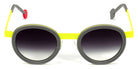 Sabine Be® Be Lucky Sun SB Be Lucky Sun 13 47 - Matte Solid Grey / Satin Neon Yellow Sunglasses