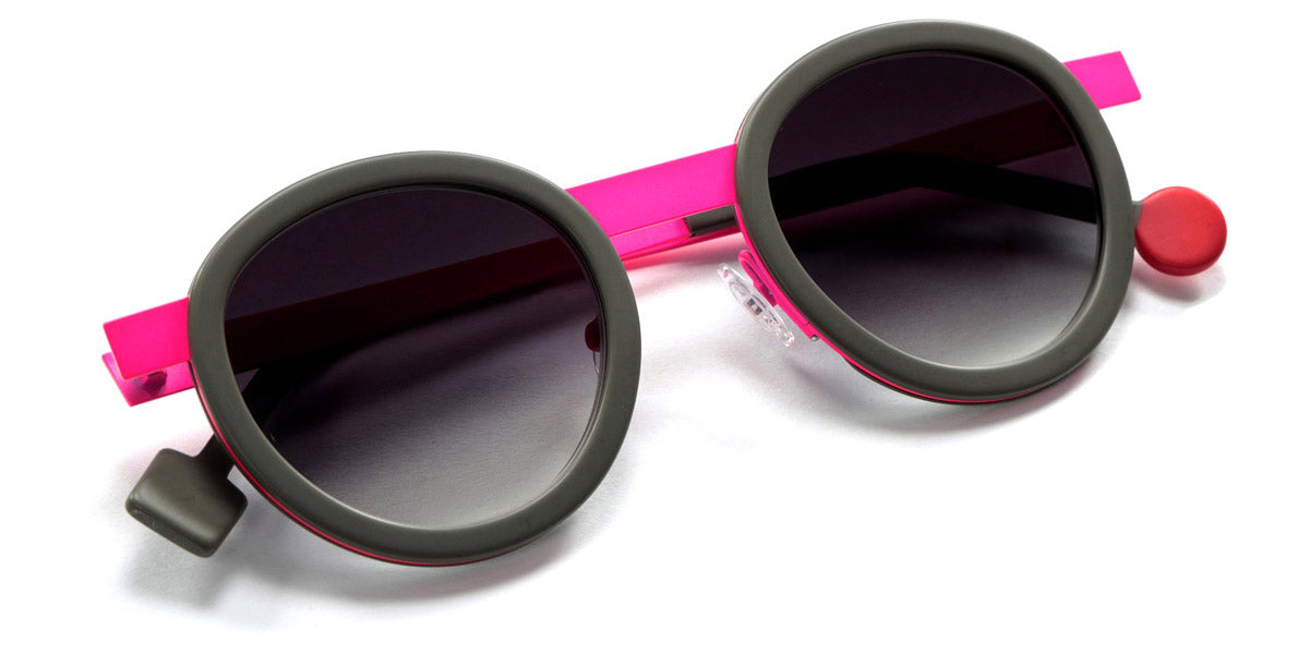 Sabine Be® Be Lucky Sun SB Be Lucky Sun 62 47 - Matte Taupe / Satin Neon Pink Sunglasses