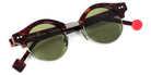 Sabine Be® Be Master Round Sun SB Be Master Round Sun 544 45 - Shiny Cherry Tortoiseshell / Polished Ruthenium Sunglasses