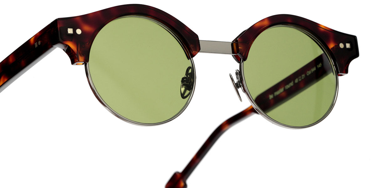Sabine Be® Be Master Round Sun SB Be Master Round Sun 544 45 - Shiny Cherry Tortoiseshell / Polished Ruthenium Sunglasses