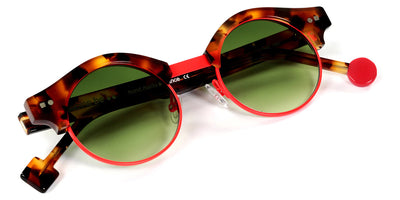Sabine Be® Be Master Round Sun SB Be Master Round Sun 545 45 - Shiny Fawn Tortoise / Satin Neon Orange Satin Sunglasses