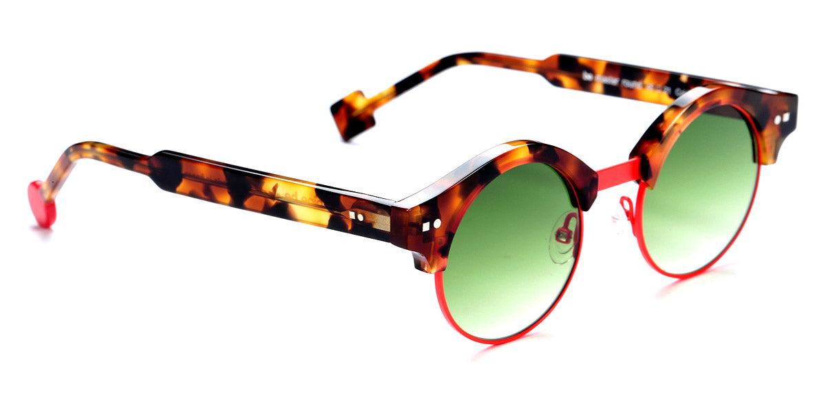Sabine Be® Be Master Round Sun SB Be Master Round Sun 545 45 - Shiny Fawn Tortoise / Satin Neon Orange Satin Sunglasses