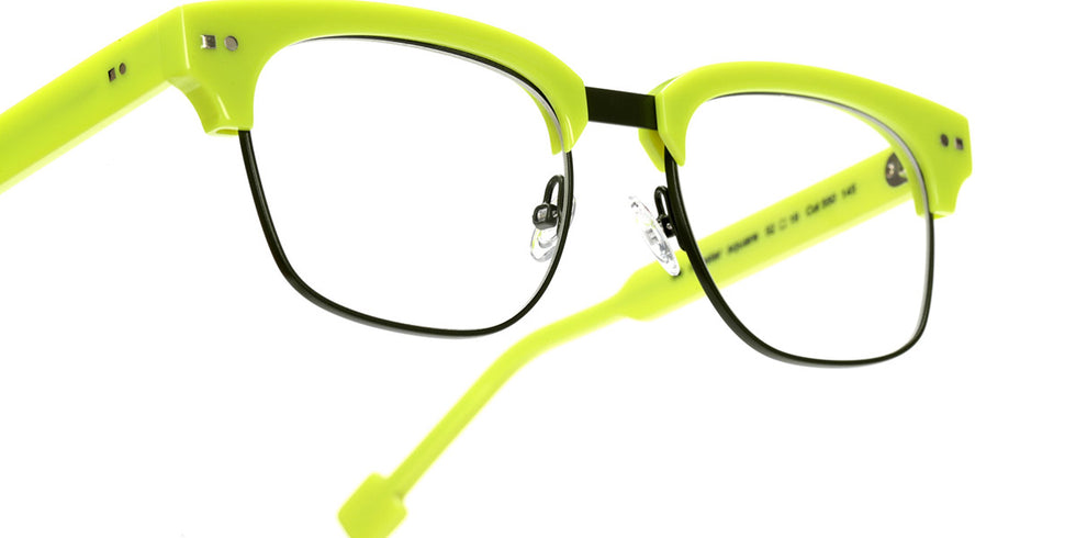 Sabine Be® Be Master Square SB Be Master Square 550 52 - Satin Neon Yellow / Satin Khaki Eyeglasses