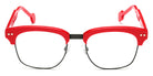 Sabine Be® Be Master Square SB Be Master Square 552 52 - Shiny Red / Satin Taupe Eyeglasses