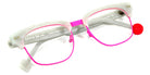 Sabine Be® Be Master Square SB Be Master Square 555 52 - Matte Marbled Silver Gray / Satin Neon Pink Eyeglasses