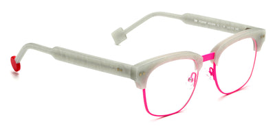 Sabine Be® Be Master Square SB Be Master Square 555 52 - Matte Marbled Silver Gray / Satin Neon Pink Eyeglasses