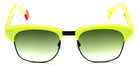 Sabine Be® Be Master Square Sun SB Be Master Square Sun 550 52 - Satin Neon Yellow / Satin Khaki Sunglasses