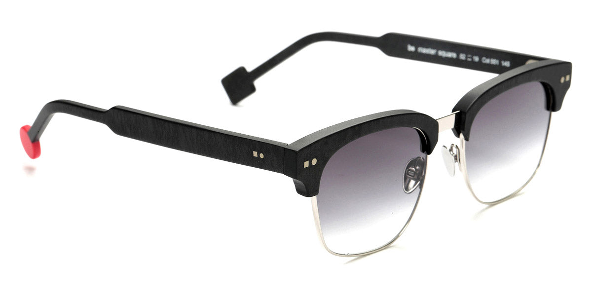 Sabine Be® Be Master Square Sun SB Be Master Square Sun 551 52 - Matte Marbled Slate Gray / Polished Palladium Sunglasses
