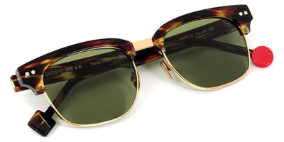 Sabine Be® Be Master Square Sun SB Be Master Square Sun 554 52 - Shiny Dark Veined Tortoiseshell / Polished Pale Gold Sunglasses