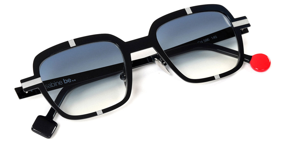 Sabine Be® Be Perfect Sun SB Be Perfect Sun 596 48 - Shiny Midnight Blue / Satin Palladium Sunglasses