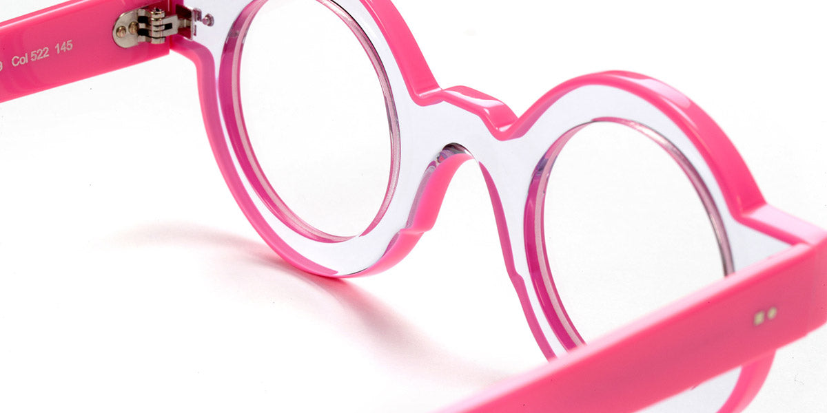 Sabine Be® Be Pop Line SB Be Pop Line 522 41 - Shiny Crystal / Shiny Neon Pink Eyeglasses