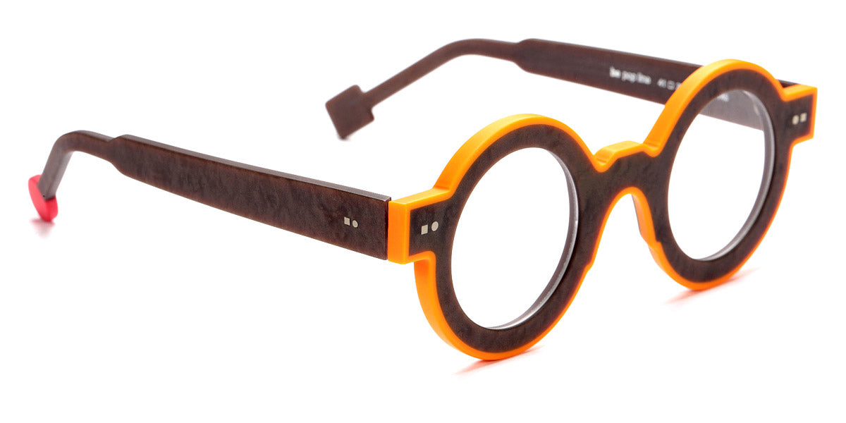 Sabine Be® Be Pop Line SB Be Pop Line 533 41 - Matte Marbled Brown / Matte Orange Eyeglasses