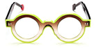 Sabine Be® Be Pop Line SB Be Pop Line 535 41 - Shiny Gradient Brown / Shiny Neon Yellow Eyeglasses