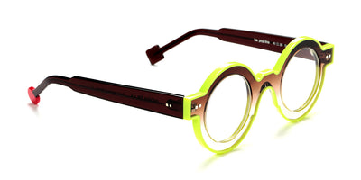 Sabine Be® Be Pop Line SB Be Pop Line 535 41 - Shiny Gradient Brown / Shiny Neon Yellow Eyeglasses