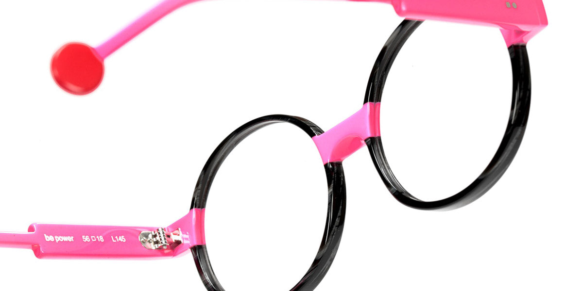 Sabine Be® Be Power SB Be Power 781 56 - Gris Fauve Brillant / Rose Fluo Brillant Eyeglasses
