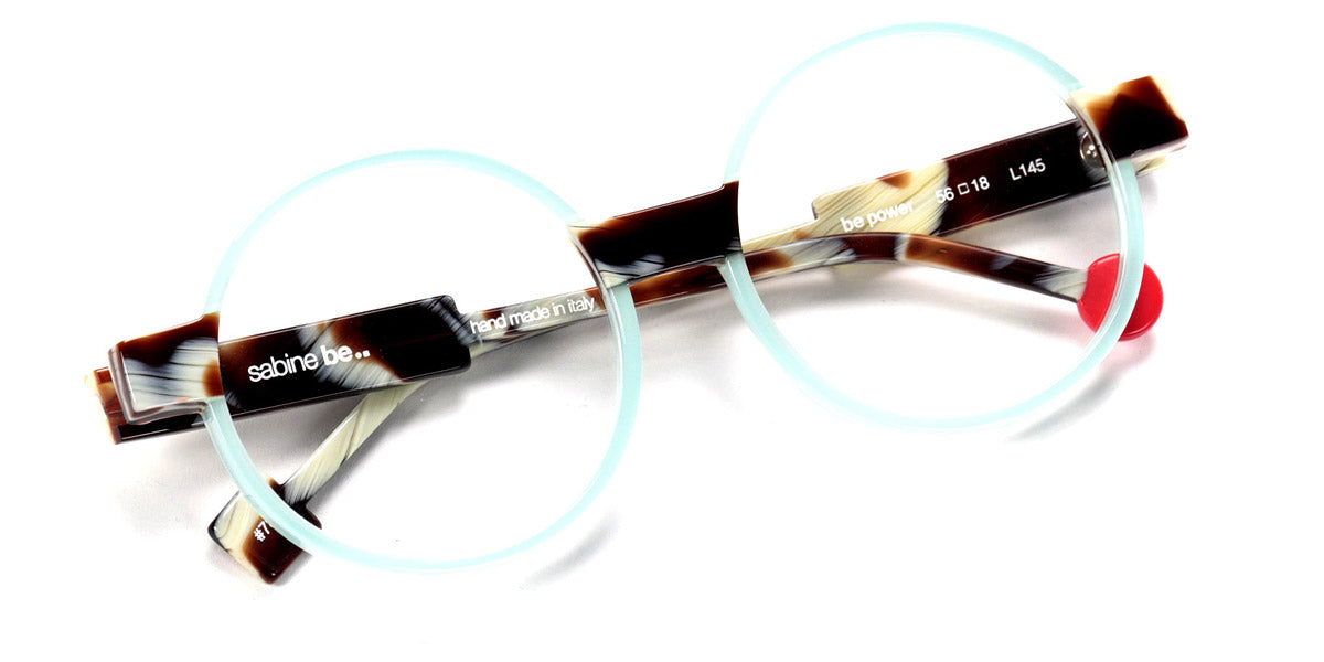 Sabine Be® Be Power SB Be Power 782 56 - Turquoise Opal Brillant / Corne Blonde Brillant Eyeglasses