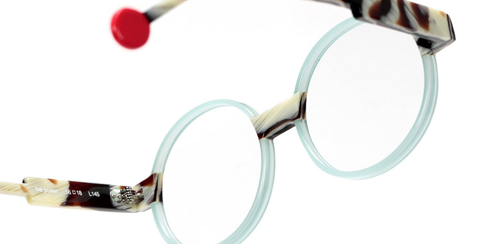 Sabine Be® Be Power SB Be Power 782 56 - Turquoise Opal Brillant / Corne Blonde Brillant Eyeglasses