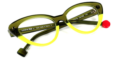 Sabine Be® Be Pretty SB Be Pretty 456 53 - Shiny Translucent Khaki / Bright Neon Yellow Eyeglasses