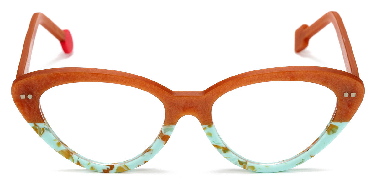 Sabine Be® Be Pretty SB Be Pretty 487 53 - Matt Marbled Rust / Matte Marbled Turquoise Eyeglasses