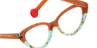 Sabine Be® Be Pretty SB Be Pretty 487 53 - Matt Marbled Rust / Matte Marbled Turquoise Eyeglasses