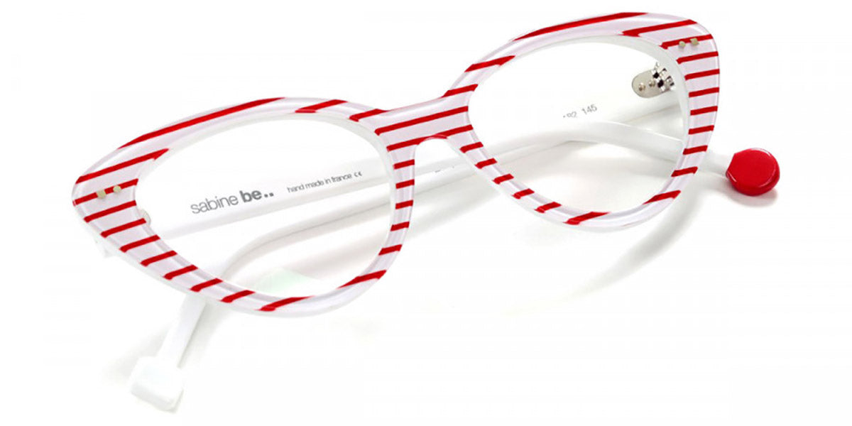 Sabine Be® Be Pretty Stripe - Shiny Red Slim Stripes Eyeglasses