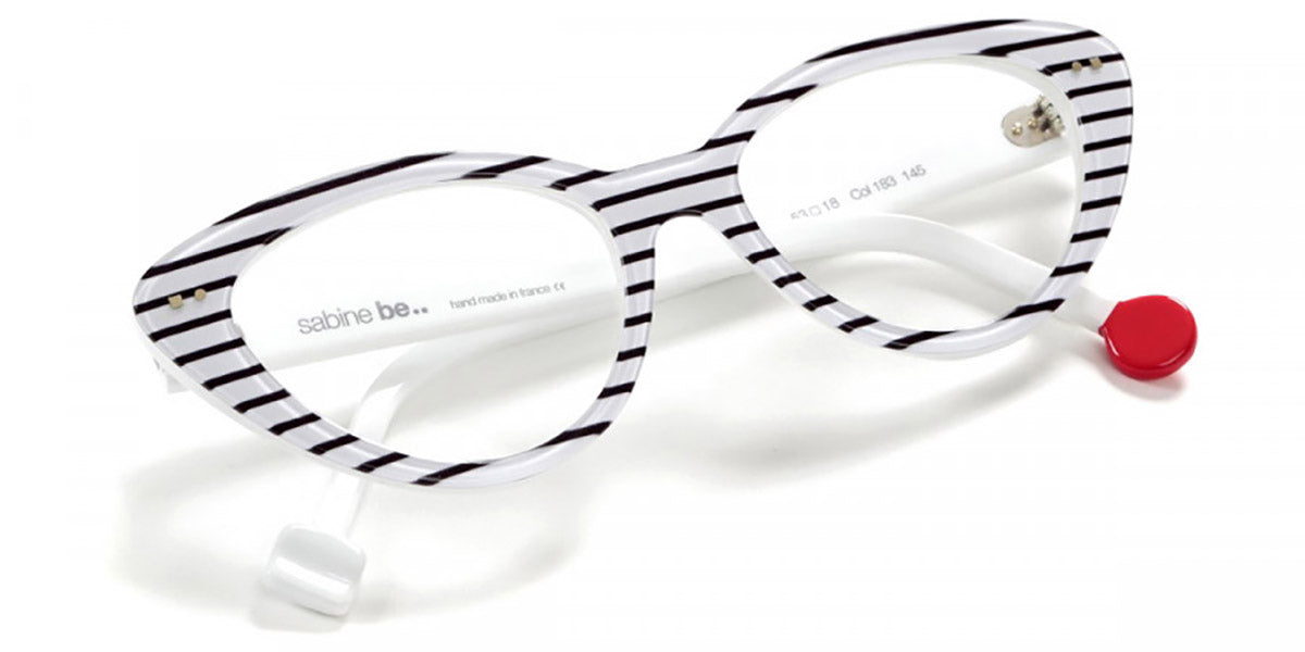 Sabine Be® Be Pretty Stripe - Shiny Navy Blue Slim Stripes Eyeglasses